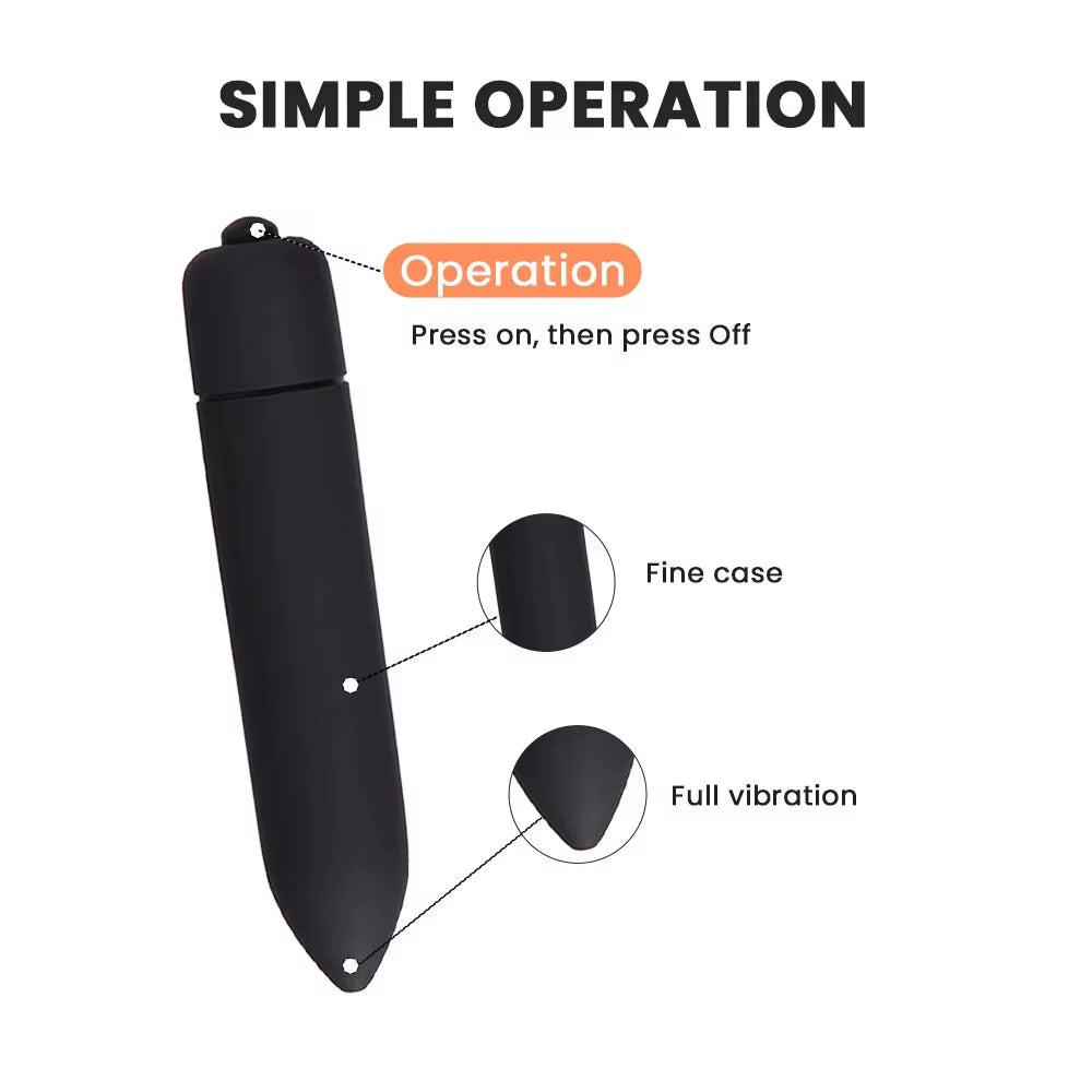 Mini Bullet Vibrator, Sex Toys, Sexy Toys, Sexual Toys for Women, Adult Toys，Vibrators - Single Frequency (Without Battery)